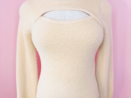 Baddie Cream Soft Pullover Sweater Discount