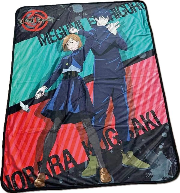 Jujutsu Kaisen Throw Blanket Megumi & Nobara Ver. on Sale