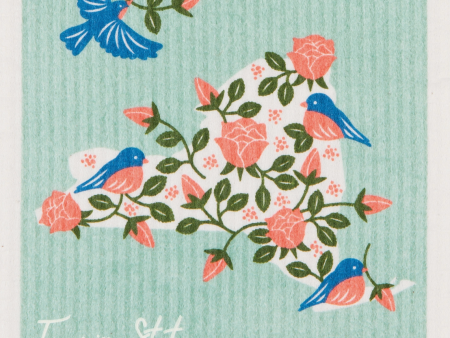 Ecologie Blue Birds Swedish Dishcloth Online