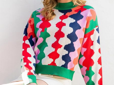 Stun N  Done Multi Color Sweater on Sale