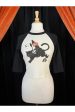 Moonlight Ride Raglan Cropped Baby Tee in White Black on Sale