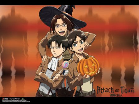 Attack On Titan Wall Scroll  Halloween Group  Supply