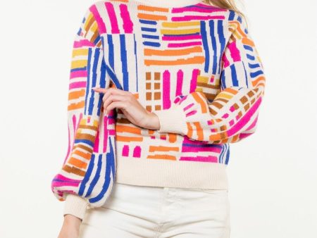 You re The Zest Pattern Knit Sweater For Discount