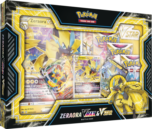 Pokemon TCG Collectors Battle Box Zeraora VMax & VStar For Discount