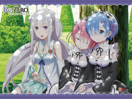 Re:Zero Wall Scroll  Emilia, Rem and Ram  Fashion