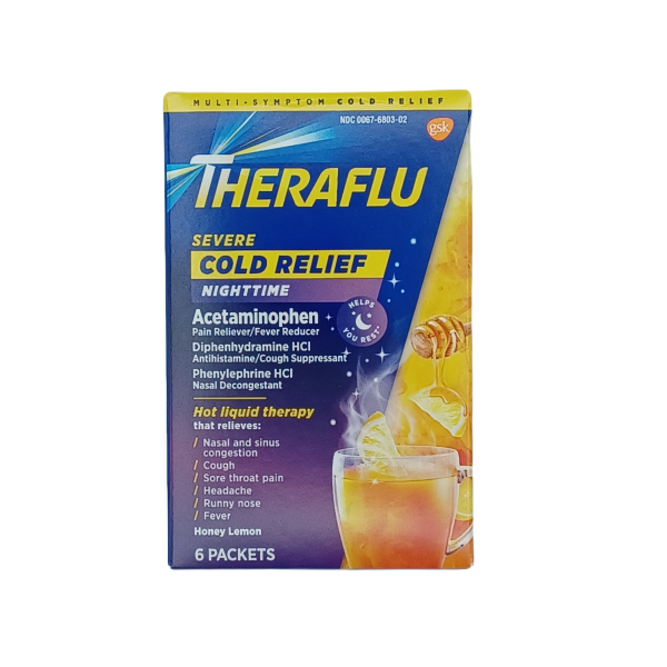 Theraflu Honey Lemon Flavor 6ct Discount