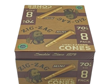 Zig Zag Mini Cones Unbleached 18 8ct Online Sale