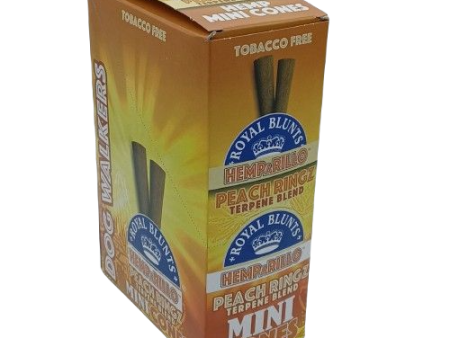 RoyalBlunts MiniHemparillo Cones PeachRingz 4 10ct Sale