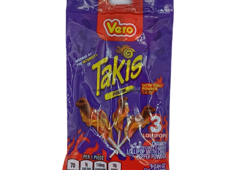 Vero Takis Chamoy Lollipops .84oz PEG For Cheap