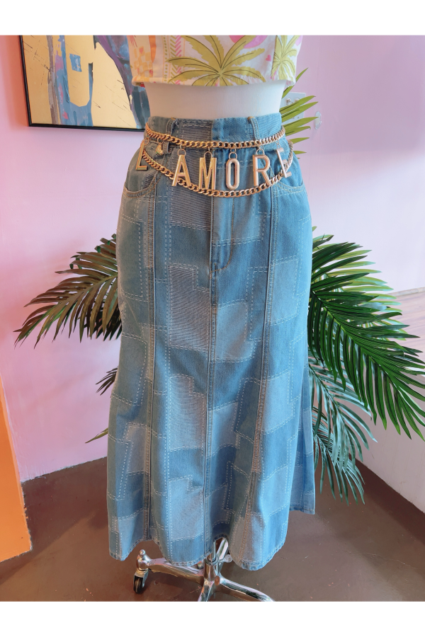 *MEGA SALE* All Fun and Denim A-Line Skirt Sale