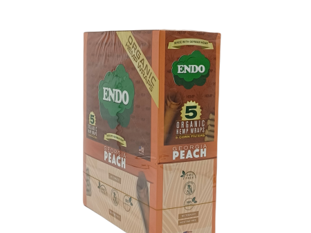 Endo Organic Hemp Wrap Georgia Peach 15ct For Discount