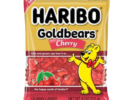 Haribo Goldbears Cherry 4oz PEG Hot on Sale