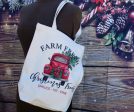 Farm fresh Christmas tote bags For Cheap