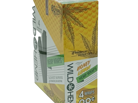 Wild Hemp Honey Lemon Wraps 4 99c 20ct For Sale