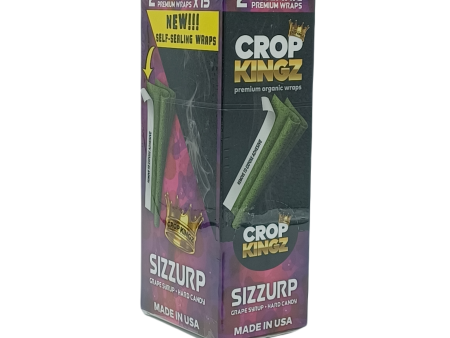 Crop Kingz Organic Wraps Sizzurp 2pk 15ct Online