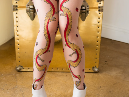 Year of the Dragon Sheer Tights Online Sale