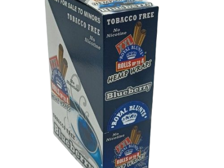 RoyalBlunts HempWrapsXXL Blueberry 2 25ct Online Sale