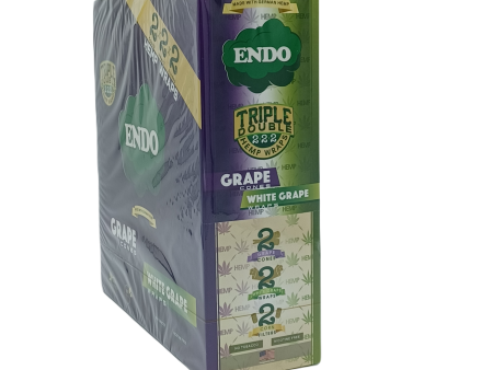 Endo 222 Hemp Wrap Grape & White Grape 15ct Discount