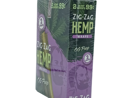 ZigZag Hemp OGPurp Wraps 2 $.99c 25 2ct For Discount