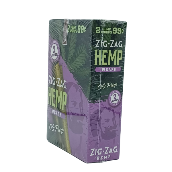 ZigZag Hemp OGPurp Wraps 2 $.99c 25 2ct For Discount