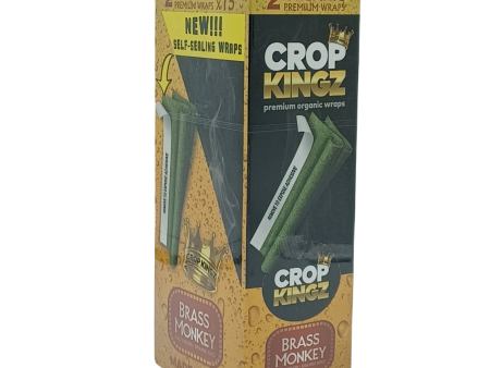 Crop Kingz Organic Wraps Brass Monkey 2pk 15ct Online now