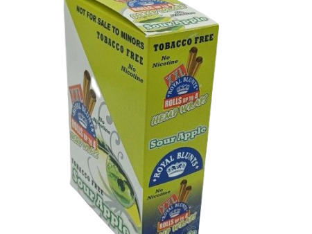 RoyalBlunts HempWrapsXXL SourApple 2 25ct Supply