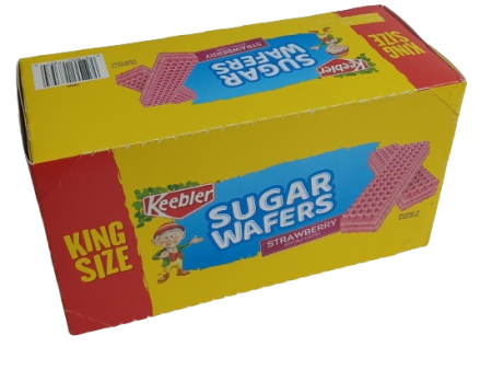 Keebler Sugar Wafers Strawberry 4.4oz  9ct Supply