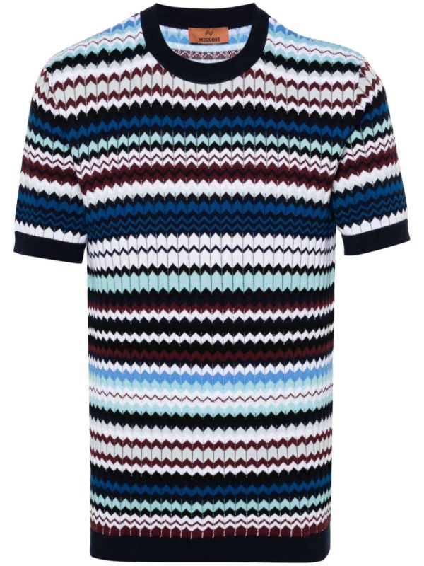 Zigzag Cotton T-Shirt Online