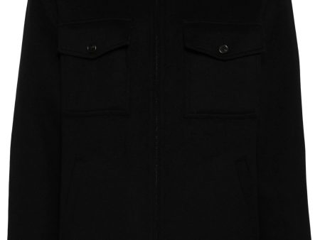 Zip-Up Felted Shirt Jacket Sale