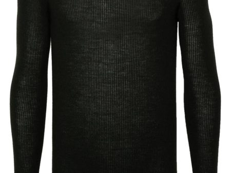 Ribbed-Knit Virgin Wool Jumper Hot on Sale