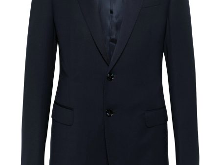 Single-Breasted Virgin-Wool Suit Hot on Sale